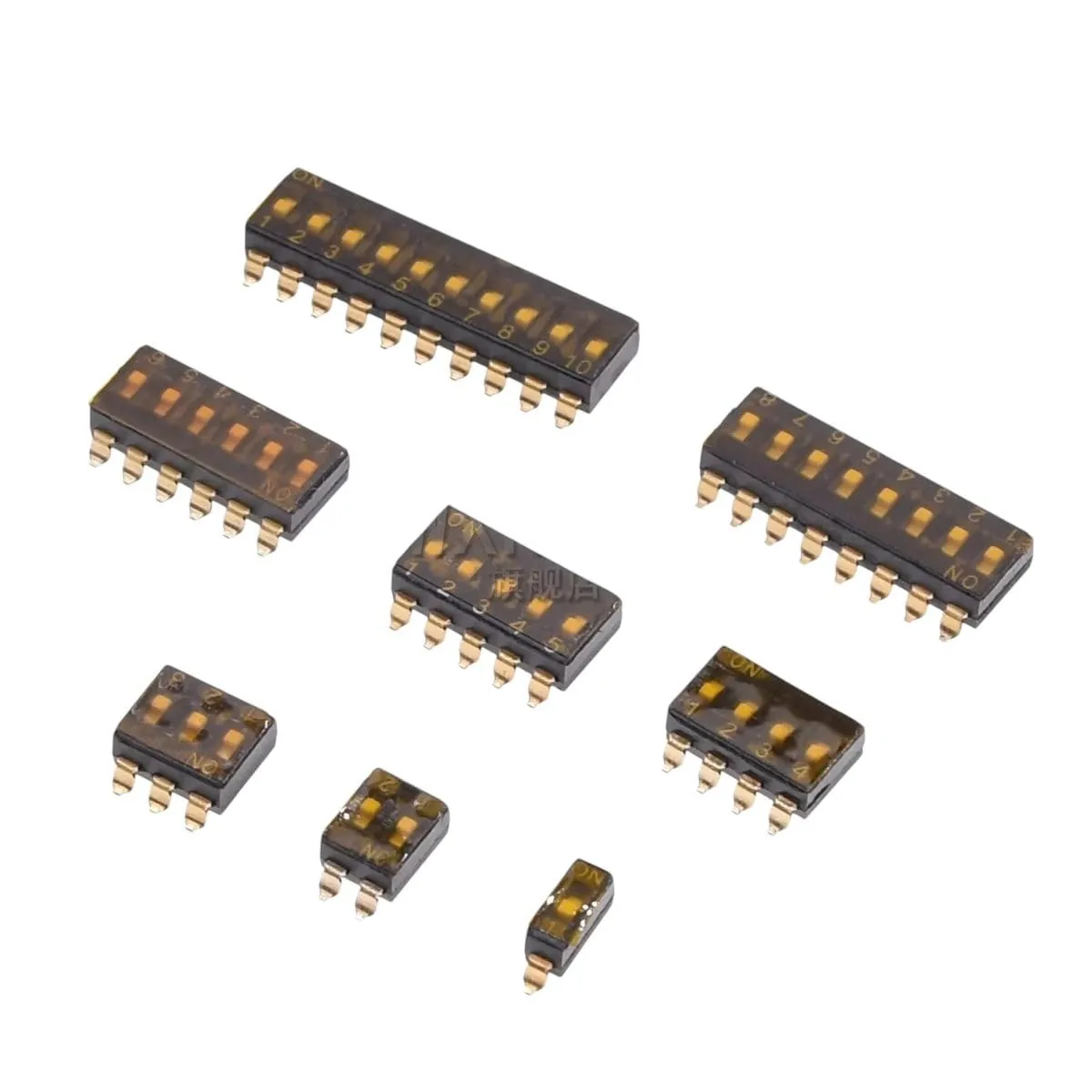 10pcs SMD SMT Slide Type Switch 1P 2P 3P 4P 5P 6P 8P 10P 2.54mm Position Way DIP Black Pitch Toggle Switch Black Snap Switch New 2025 for Arrival High for Quality