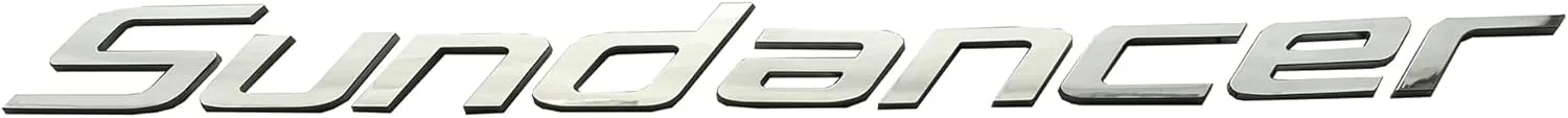 1x New SEA RAY SUNDANCER Boat Emblem Logo Badge 3D Letters NAMEPLATE 3M SELF Adhesive Sticker 24.25" Long (Chrome)
