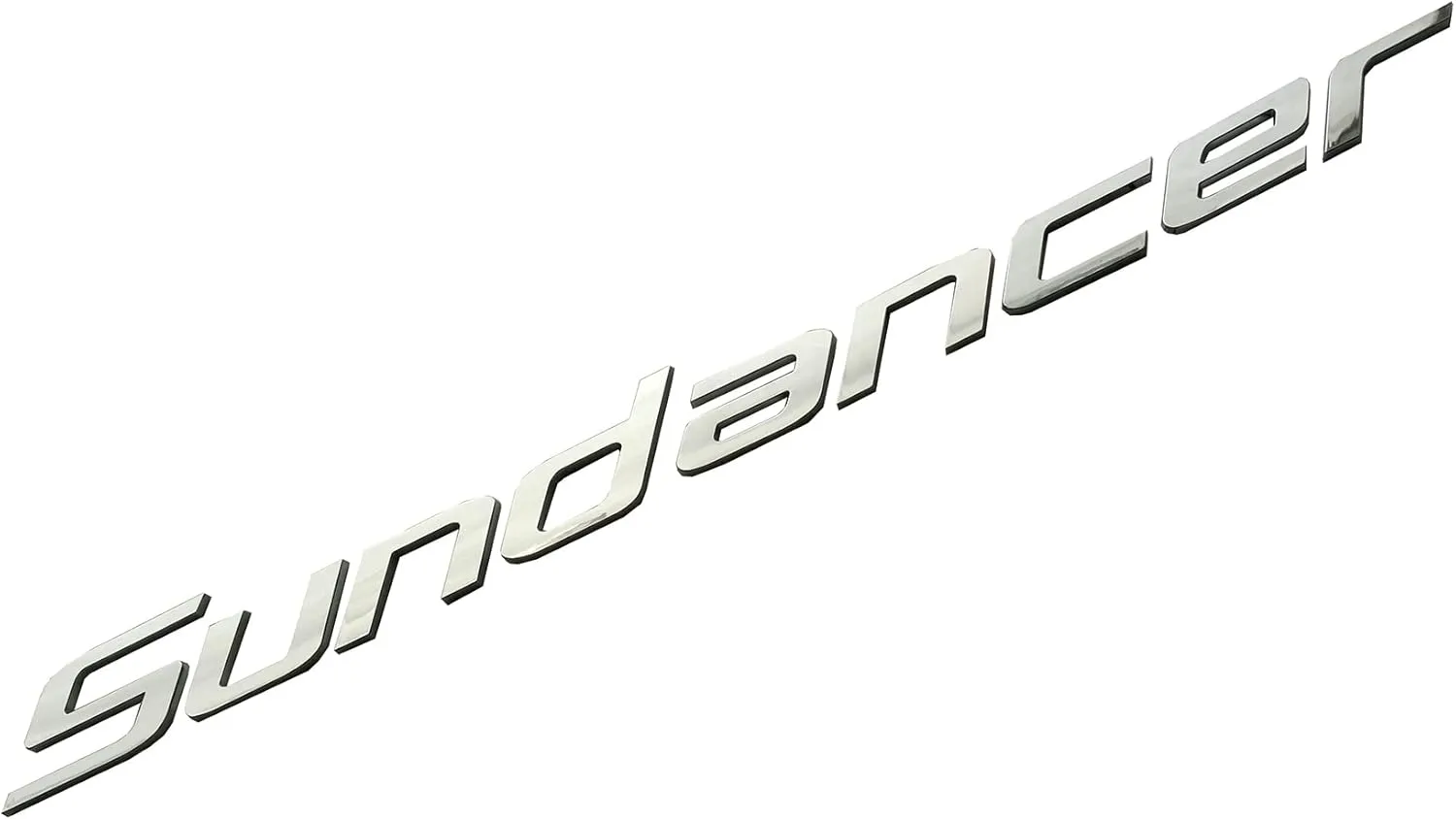 1x New SEA RAY SUNDANCER Boat Emblem Logo Badge 3D Letters NAMEPLATE 3M SELF Adhesive Sticker 24.25" Long (Chrome)