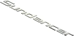 1x New SEA RAY SUNDANCER Boat Emblem Logo Badge 3D Letters NAMEPLATE 3M SELF Adhesive Sticker 24.25" Long (Chrome)