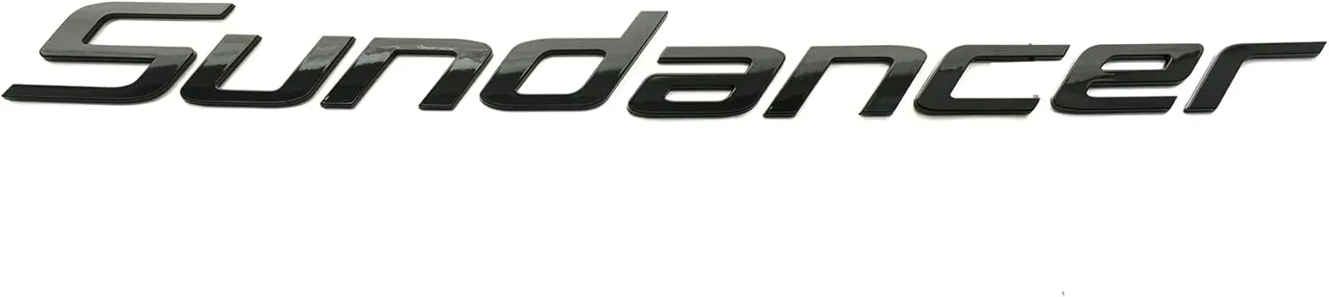 1x New SEA RAY SUNDANCER Boat Emblem Logo Badge 3D Letters NAMEPLATE 3M SELF Adhesive Sticker 24.25" Long (Glossy Black)