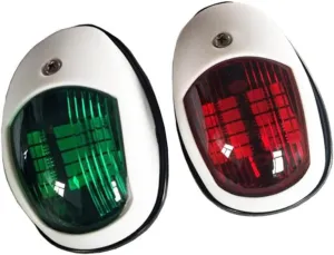 2 Pack Marine Navigation Lights Red Green Led Boat Lights Waterproof Signal Lamp for Yacht Truck Trailer Van Easy to Install