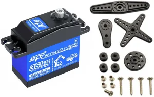 2023 4.8V-6.0V 90 Degree Remote Control Angle Waterproof Metal Gear SPT 35KG Large Torque Digital Servo for RC Car SCX10 TRX4 Accessory Part