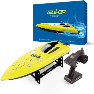 2.4G Wireless Electric Remote Control Boat Water-Cooled Low-Power Protection RC Speedboat High-Speed RC Ship with A Speed of 20-25KM/H Per Hour Gifts for Kids and Adults