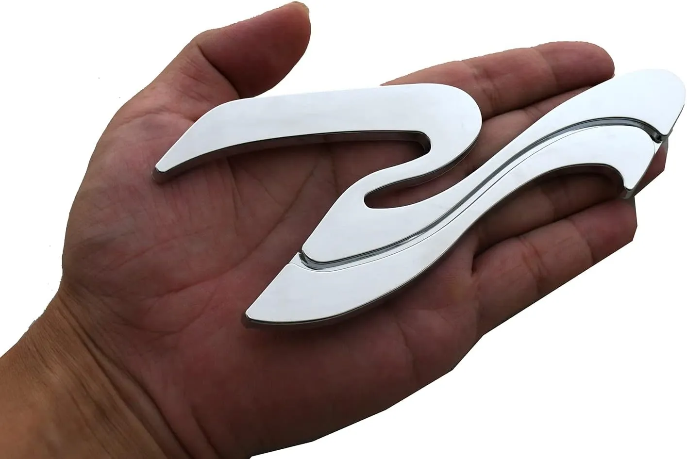 2pcs New SR Wave Logo 3D Badge Emblem Replacement for SEA RAY SEARAY Part Nameplate 205575 SR (Chrome)