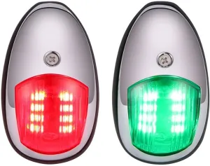 2Pcs/Set 12V 3W 8LED Universal ABS LED Navigation Light Signal Warning Lamp Signal Lamp for Marine Boat Yacht Truck Trailer Van