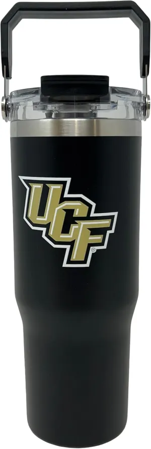 32 oz Collegiate Stainless Steel Tumbler - Double Walled Insulated Water Bottle with Top Handle (Central Florida)