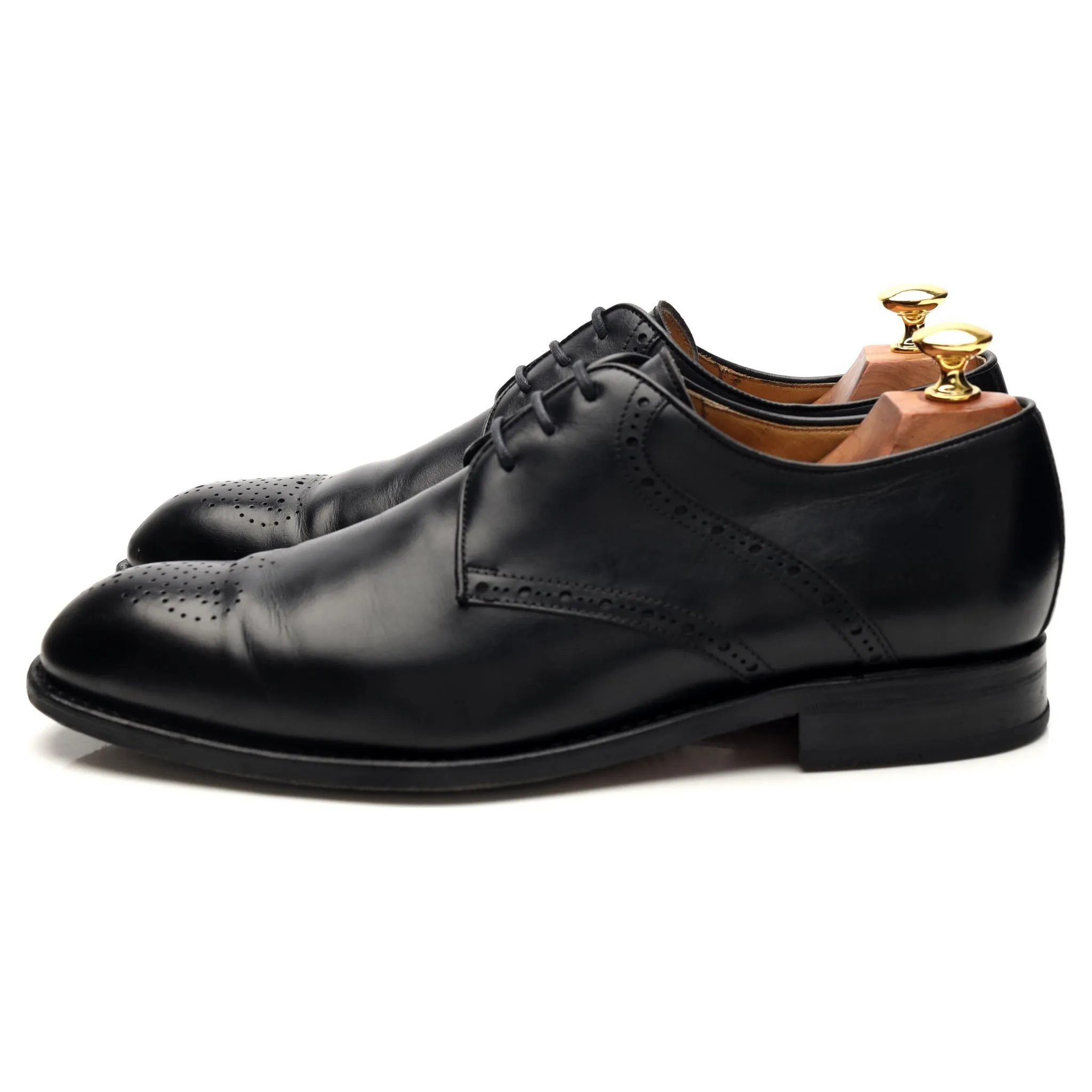 '3796' Black Leather Derby UK 9