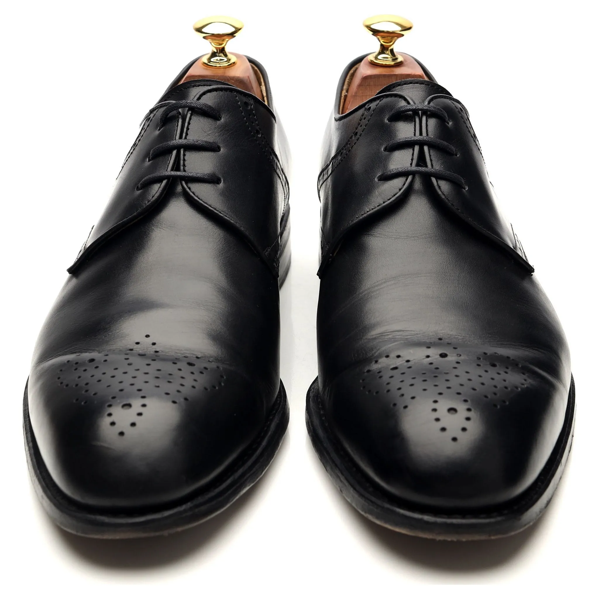 '3796' Black Leather Derby UK 9