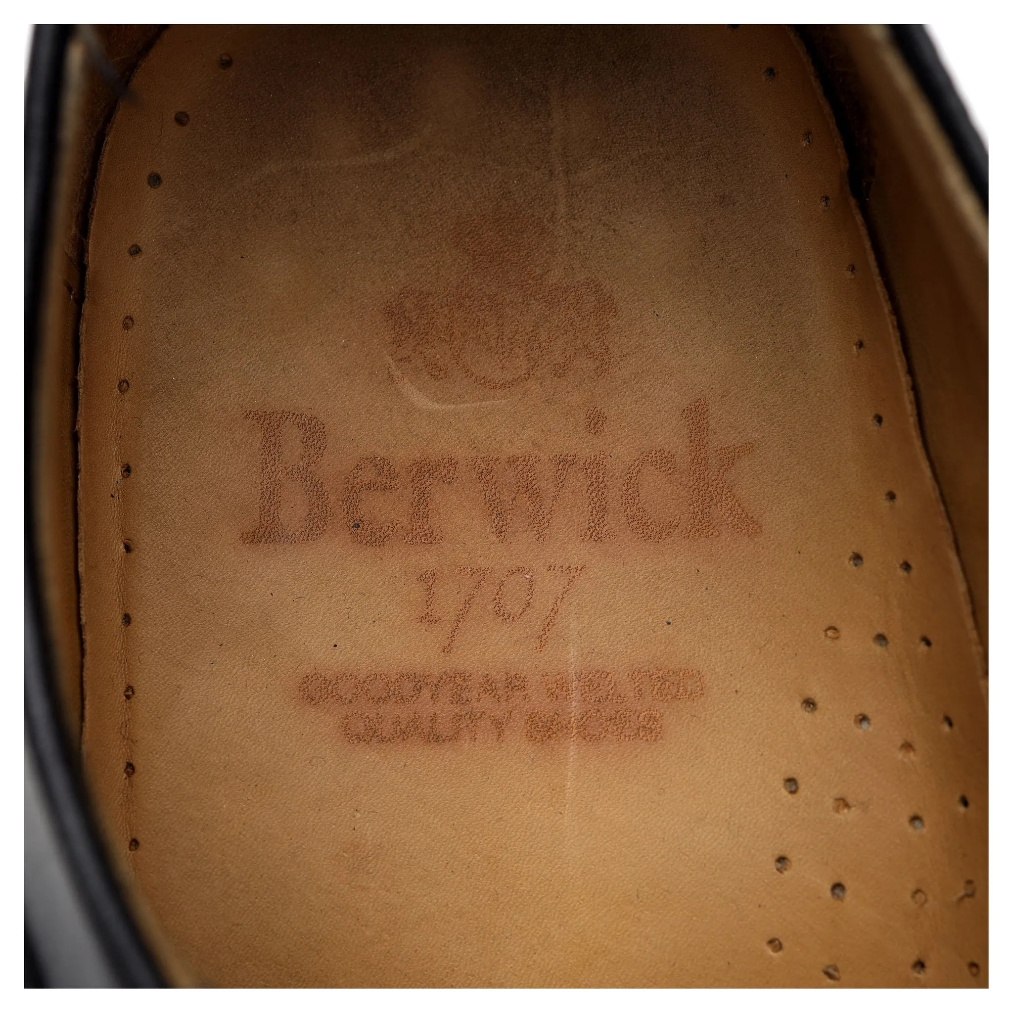 '3796' Black Leather Derby UK 9
