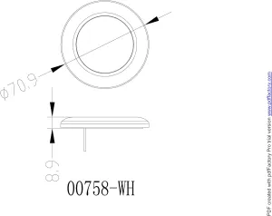 4 of Pactrade Marine Boat Nature White LED Ceiling Light SS304 Housing Surface Mount 95LM