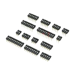 5PCS 2.54mm Pitch Slide Switch 1P 2P 3P 4P 5P 6P 8P 10P Black Snap Gold Plated Feet Toggle Dip New 2025 for Arrival High Reliable Electronic Component, Precision, Stable Performance
