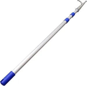 6 10 13 16 20 Ft Boat Hook, Heavy Duty Boat Dock Hook with Telescoping Extension Pole, Boat Hooks Pole for Docking/Rescuing/Pushing Pulling/Boating(4 m(13.1 ft))