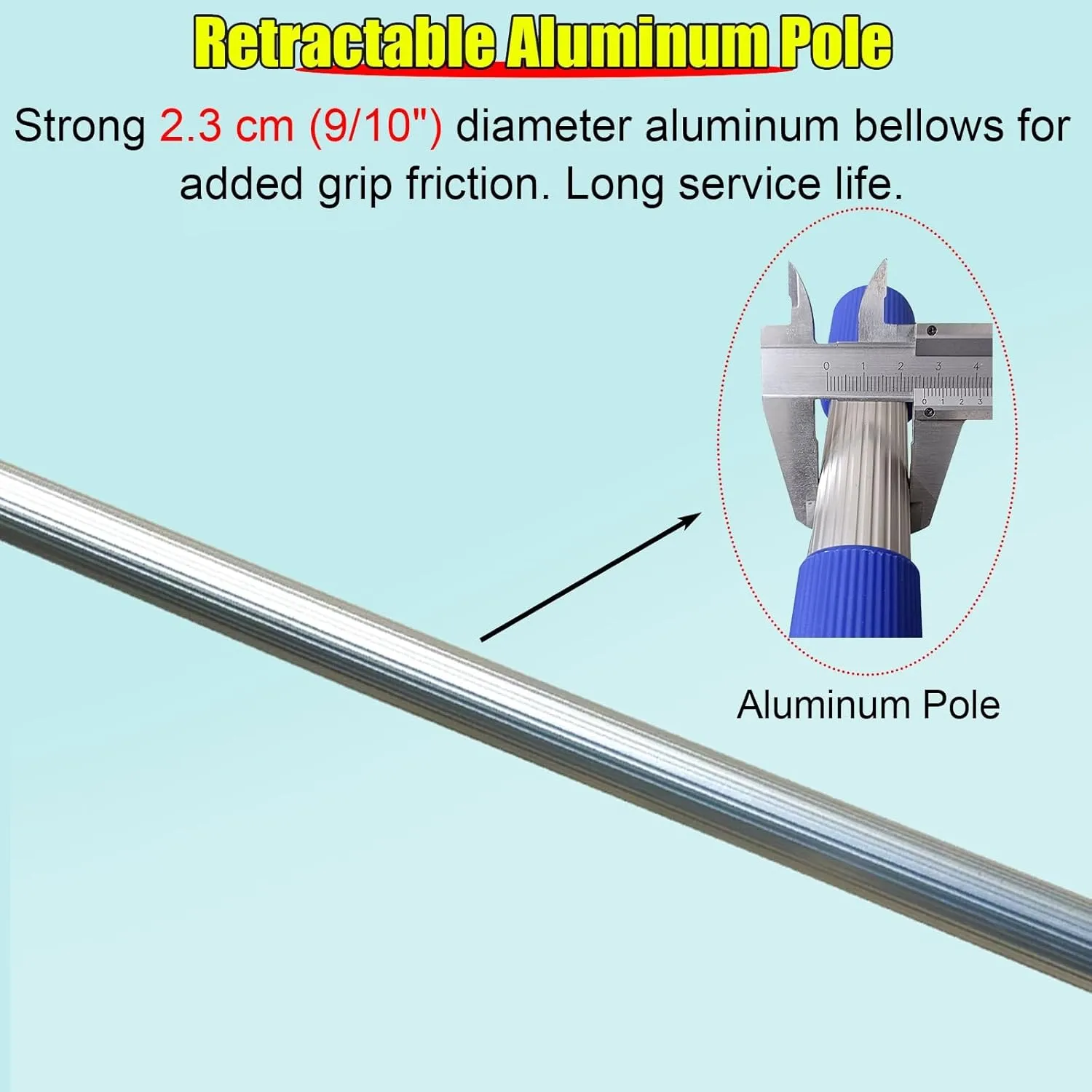 6 10 13 16 20 Ft Boat Hook, Heavy Duty Boat Dock Hook with Telescoping Extension Pole, Boat Hooks Pole for Docking/Rescuing/Pushing Pulling/Boating(4 m(13.1 ft))