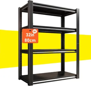 63“H Storage Shelves,Heavy Duty Metal Shelving Unit,Pantry Shelves, Kitchen Shelves, Garage Shelving, Utility Rack (31.5"" W×15.7"" D×63"" H), Black, TGJZ-160H