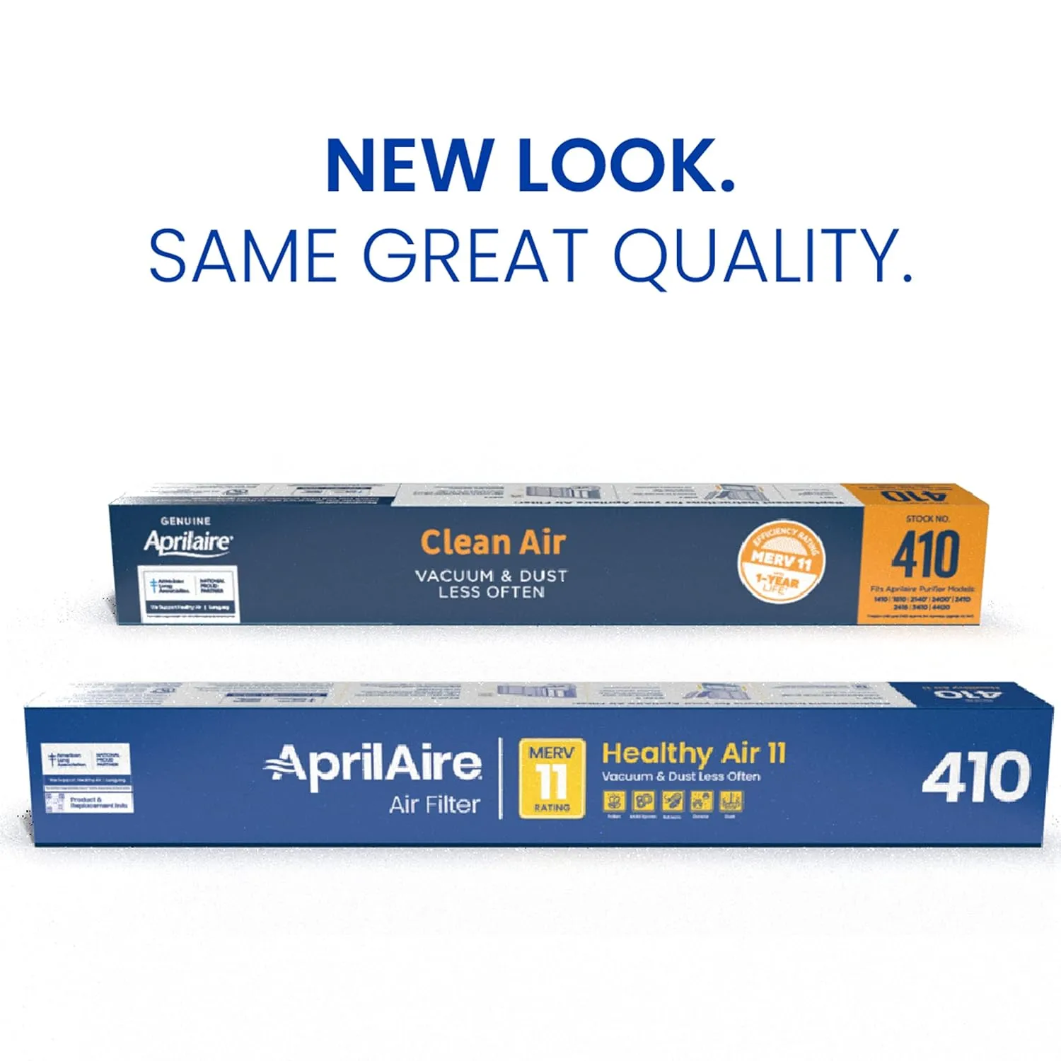 AprilAire 410 Replacement Filter for AprilAire Whole House Air Purifiers - MERV 11, Clean Air & Dust, 16x25x4 Air Filter (Pack of 2)