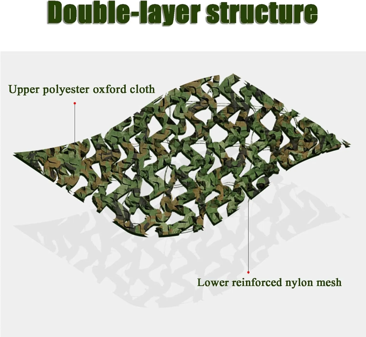 Army Camo Nets,Camouflage Netting,Military Anti-UV Net,Oxford Fabric Sunshade Net,for Sunshade Hunting Shooting Recreational Camping (Size Customization),10x10m(32.8 * 32.8ft)-A