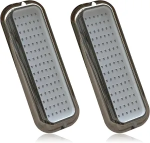 B5 Underwater Boat Lights, Blue 2x3000LM DC10-30V IP68, 316L Shell & Clear Lens, Marine Waterproof Lights for Yacht Boat Transom Pontoon Exterior Interior Deck Stern RV Fishing (B5-3)