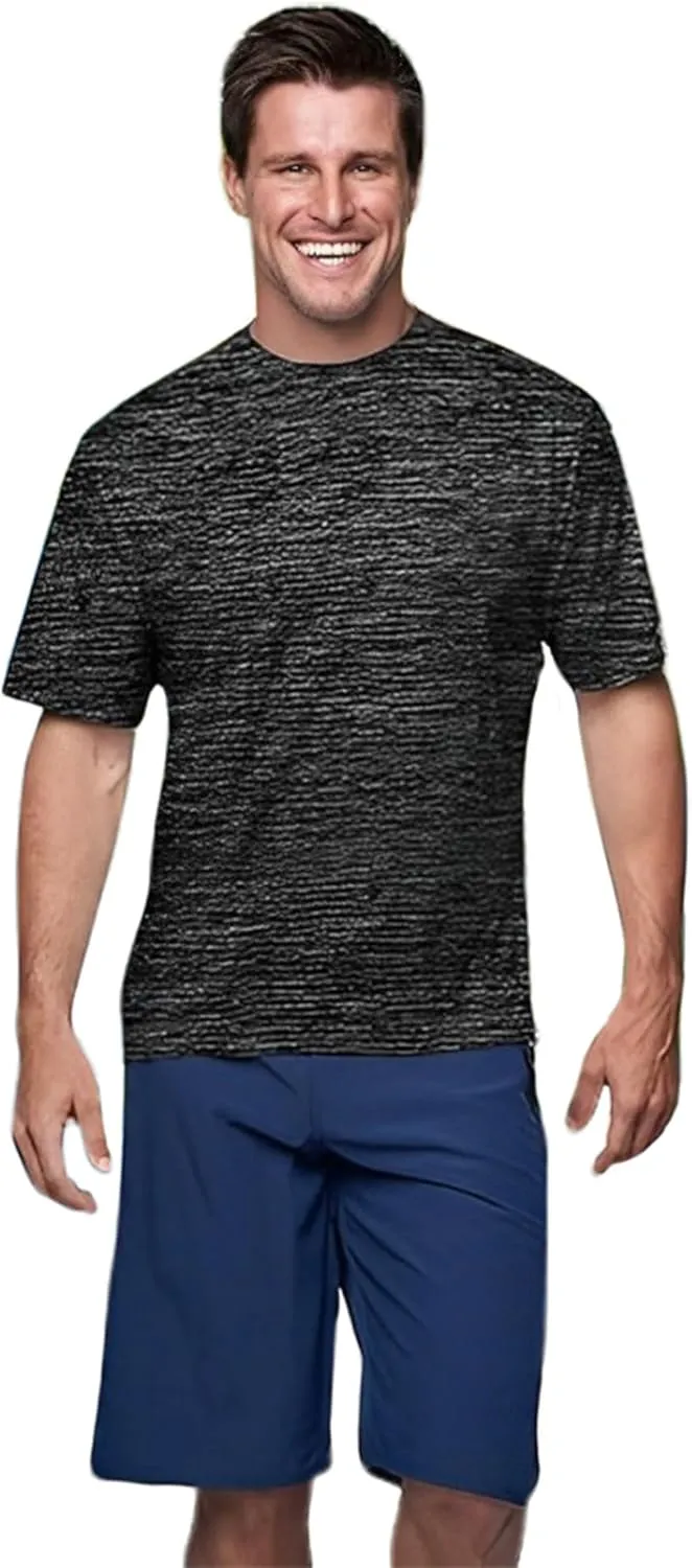 Banana Boat Men Rash Guard Short Sleeve tee Shirt for Men | Waterproof | UPF 50  | UV Protection | Quick-Dry