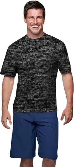 Banana Boat Men Rash Guard Short Sleeve tee Shirt for Men | Waterproof | UPF 50  | UV Protection | Quick-Dry