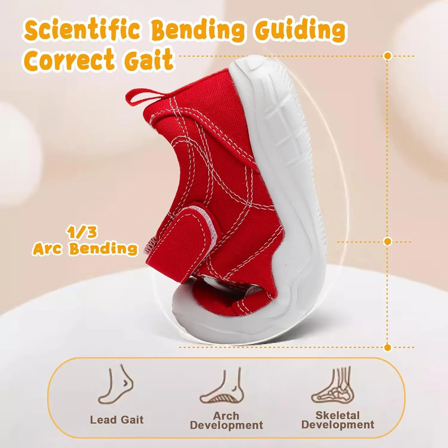 BARERUN Kids Canvas Shoes Running Shoes for Girls Boys Wide Toe Box Barefoot Toddler Sneakers Girls Boys School Shoes Non-Slip Toddler Tennis Shoes