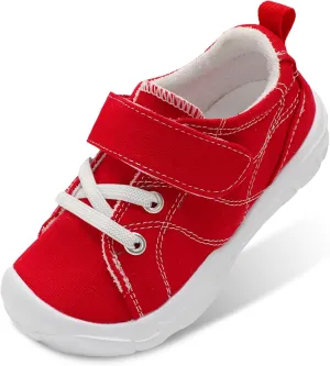 BARERUN Kids Canvas Shoes Running Shoes for Girls Boys Wide Toe Box Barefoot Toddler Sneakers Girls Boys School Shoes Non-Slip Toddler Tennis Shoes