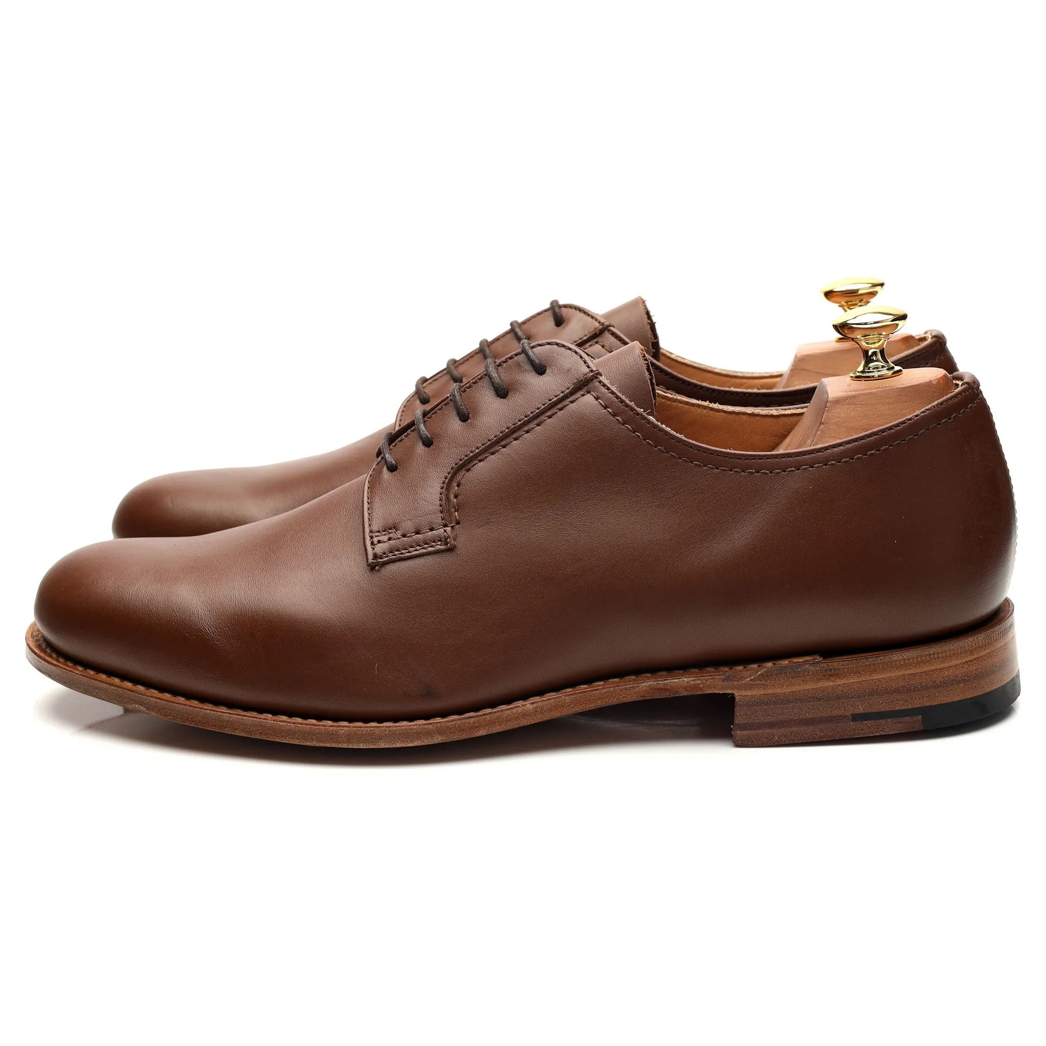 'Barkson' Brown Leather Derby UK 10 F