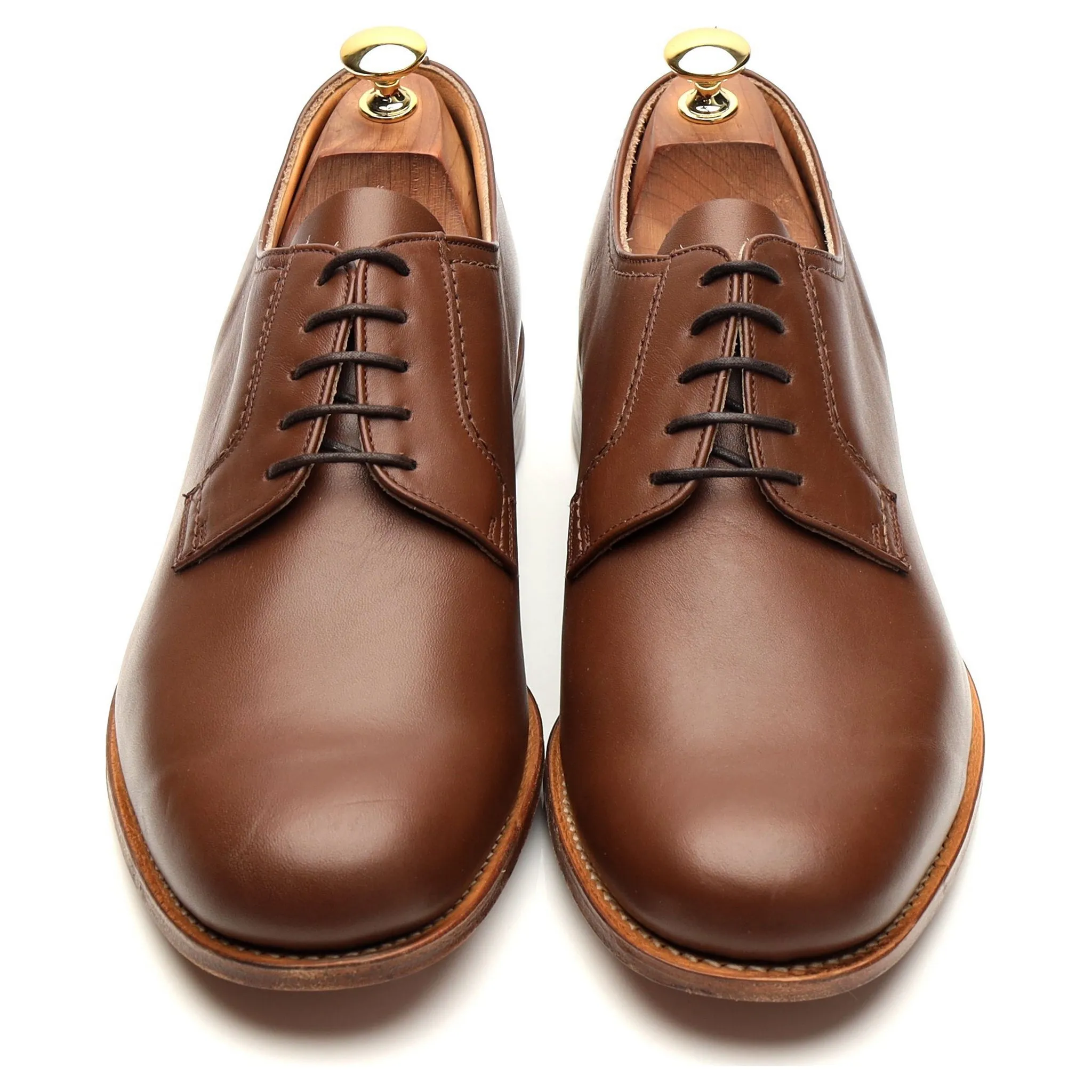 'Barkson' Brown Leather Derby UK 10 F
