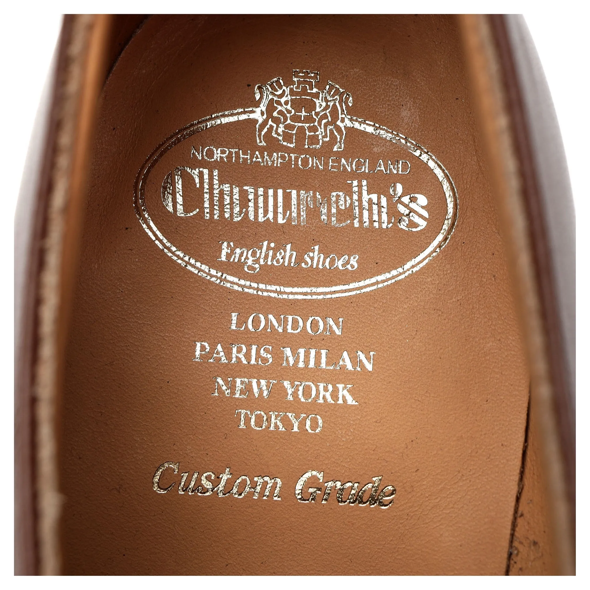 'Barkson' Brown Leather Derby UK 10 F