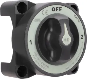 Battery Disconnect Switch 500A 3 Position RV Boat Power Cut Switch, IP66 Ignition Power Cut Master Switch Battery Selector Switch for RV Boat