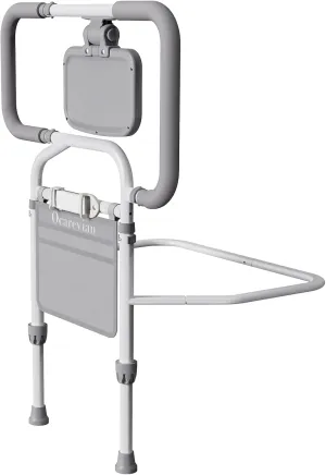 Bed Rails for Elderly Adults Safety, Adjustable Bed Cane for Seniors, Extendable Assist Handle with Side Table, LED Light & Carry Bag, Fits Queen, King, Twin Mattresses (Grey)