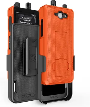 BELTRON Sonim XP5 Plus Case with Holster, Heavy Duty Belt Swivel Clip for Sonim XP5Plus (AT&T FirstNet XP5900) - Secure Fit & Built-in Kickstand (Industrial Strength) - Safety Orange