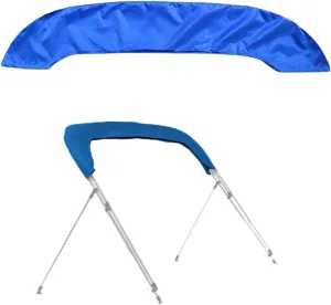 Bimini Top Boot Cover for 3 Bow Boat Support Top - 600D Waterproof Canopy Storage Organization Accessories for Snow Rain Dust Proof (61"-72" W)