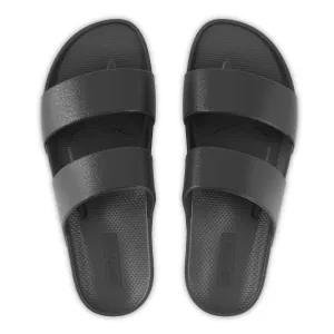 Black - Double Strap Slides