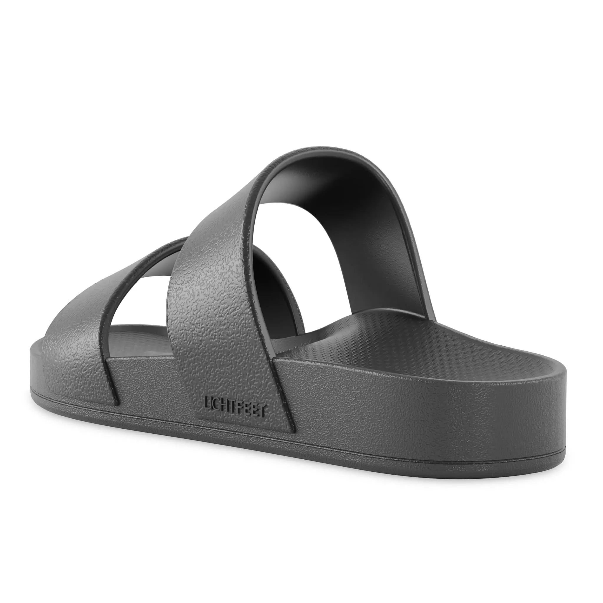 Black - Double Strap Slides