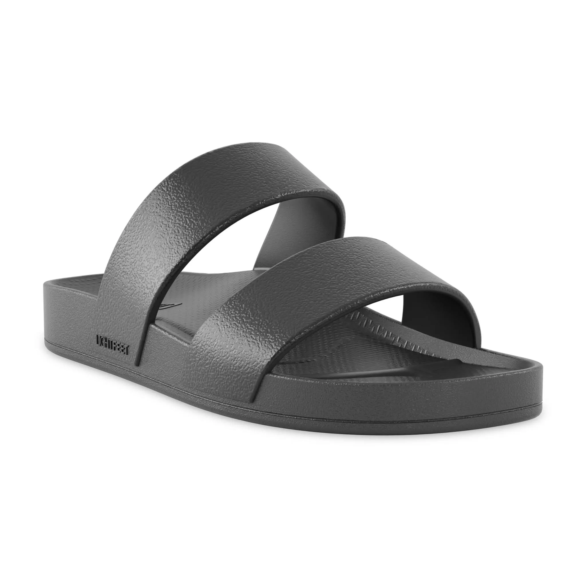 Black - Double Strap Slides