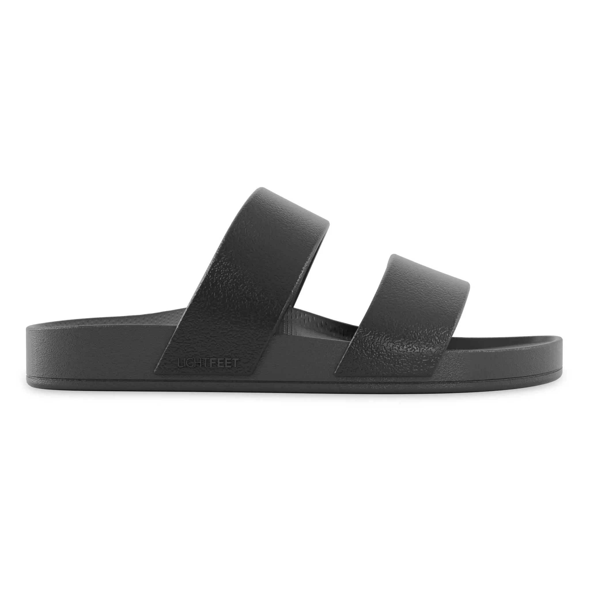 Black - Double Strap Slides