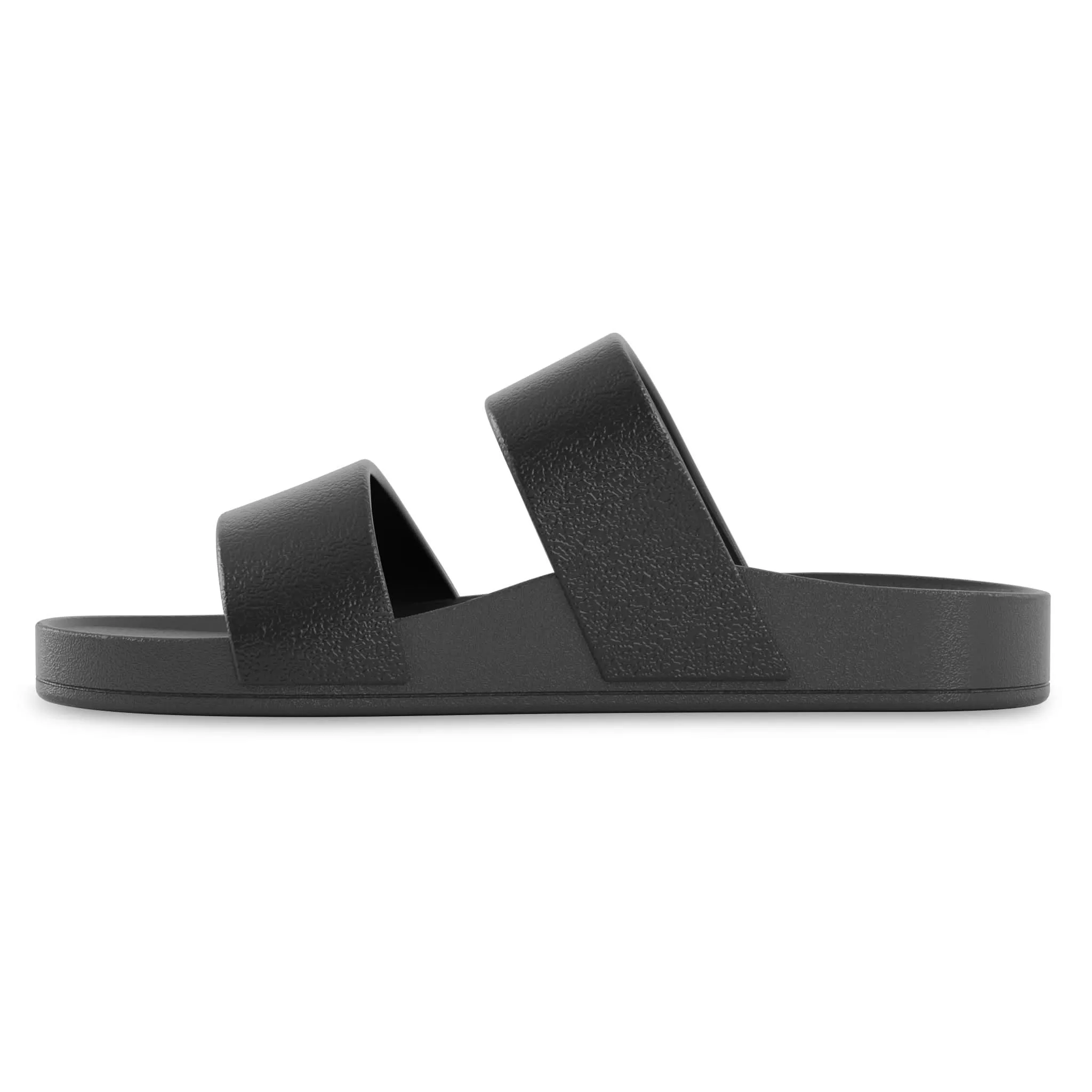 Black - Double Strap Slides
