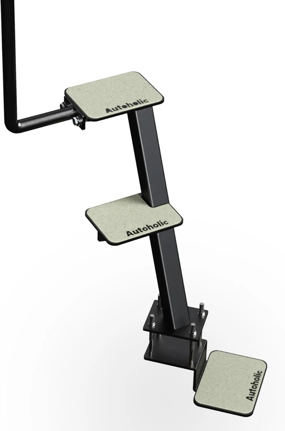 Boat Trailer Step 3 Step with Handle Non-Slip Step Fit for Trailer Tongue Safer Easier for People of All Ages Board Boat Trailer Stability Reduce Slip Glow in Dark Climbing Assist