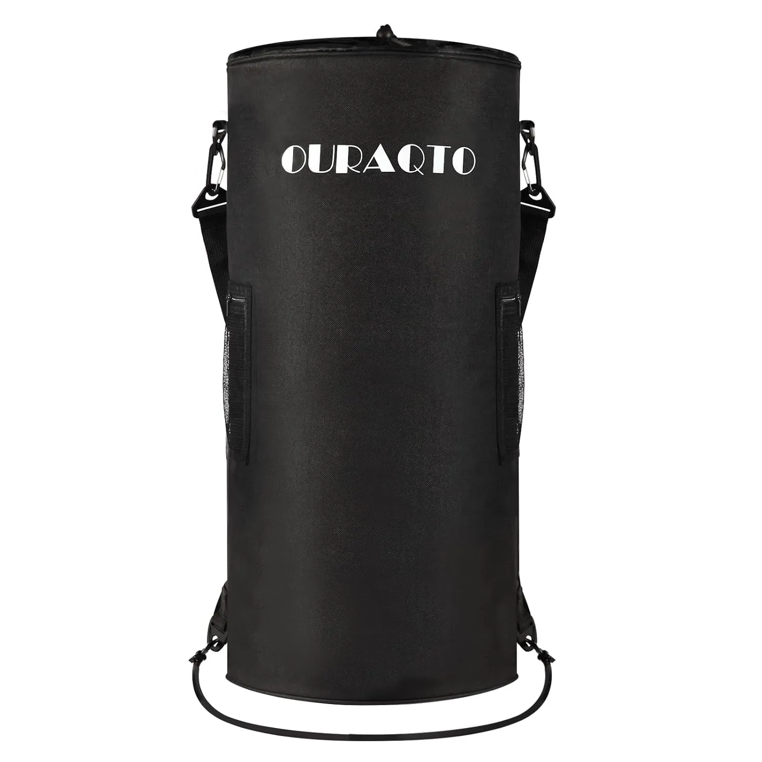 Boat Trash Can - 1200D 100% Odor & Leak Resistant Bag With 6 Clips and 2 Side Pockets, Reusable Garbage Can, Pontoon Accessories Compatible With 10-13 Gal