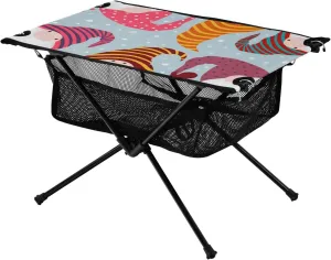 Bolaz Outdoor Folding Portable Picnic Camping Table-Magic Gnomes3,Storage Mesh for Camping Gear Accessories, Hiking, Mountaineering, Outdoor Travel