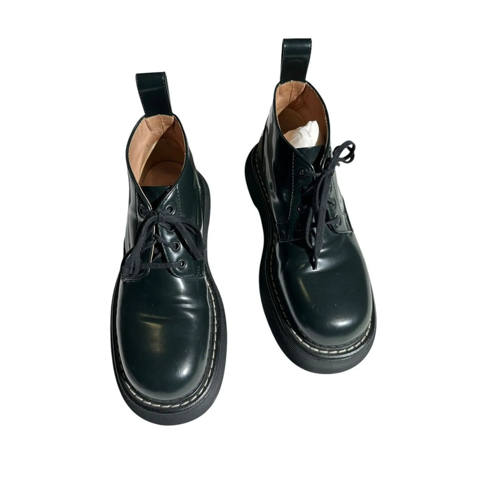 Bounce patent leather derby shoe