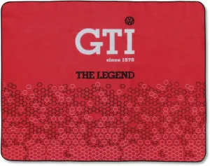 BRISA VW Collection - Volkswagen Picnic Cuddle Throw Blanket GTI (GTI The Legend/Red/200x150cm/59x78.7 in.)