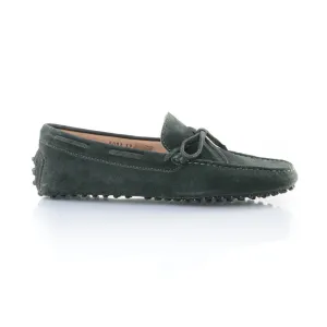 British Racing Green suede