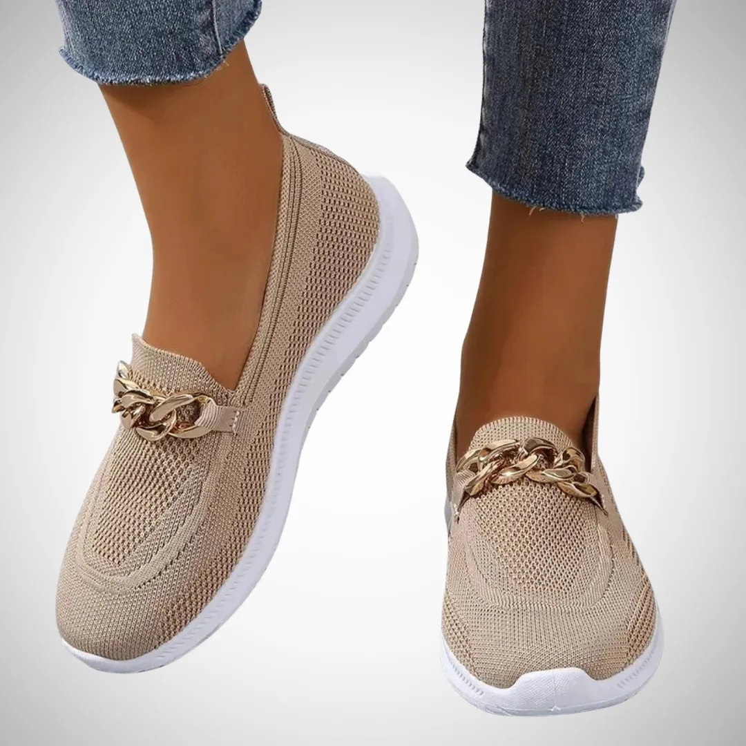 Brittany Slip-On Chain Loafers