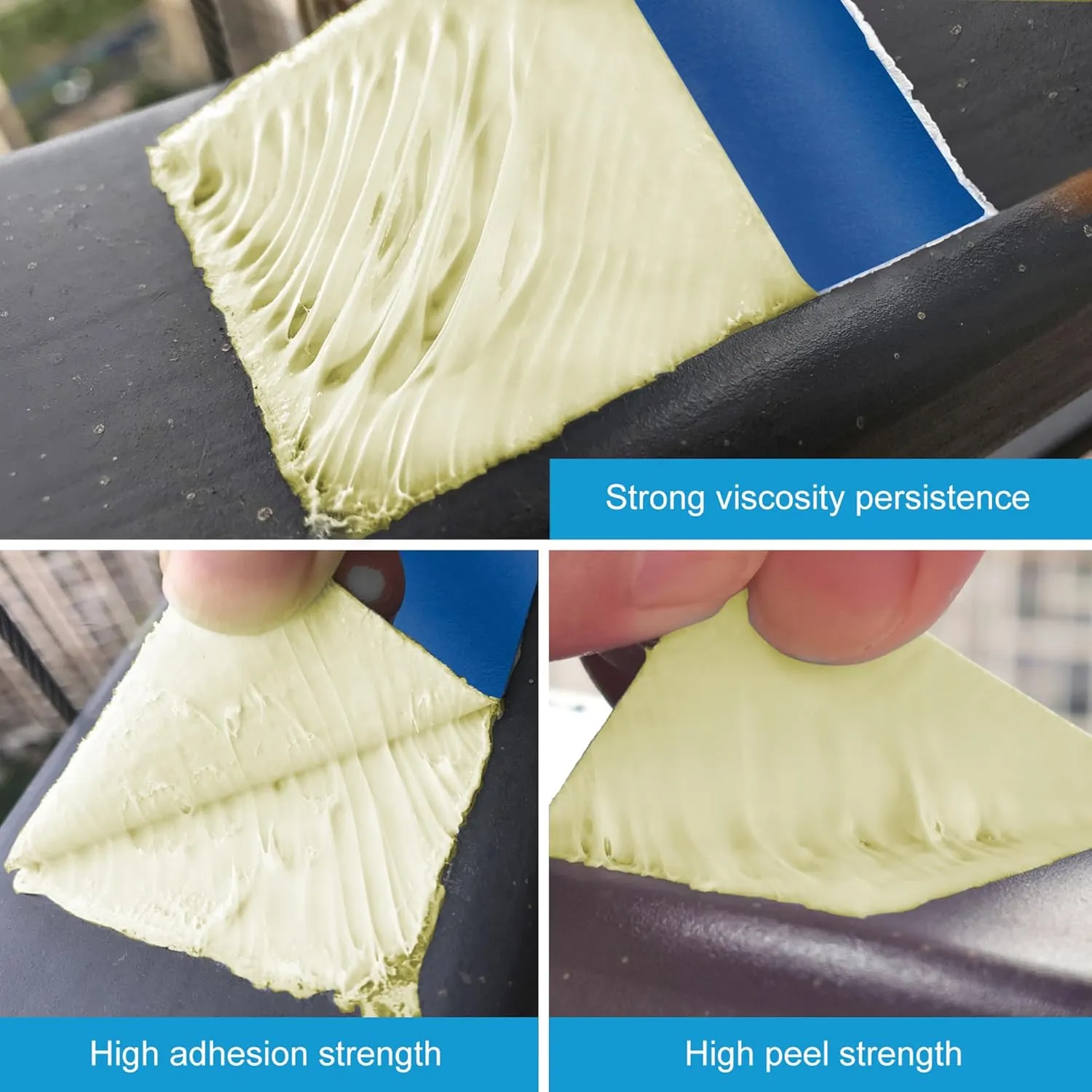 Butyl Seal Tape 2"W X 16'L, Butyl Repair Tape, Multi-Use for Boat and Pipe Sealing, HVAC Ducts, Roof Cracks, RV, Awning, Window Sealing, Blue