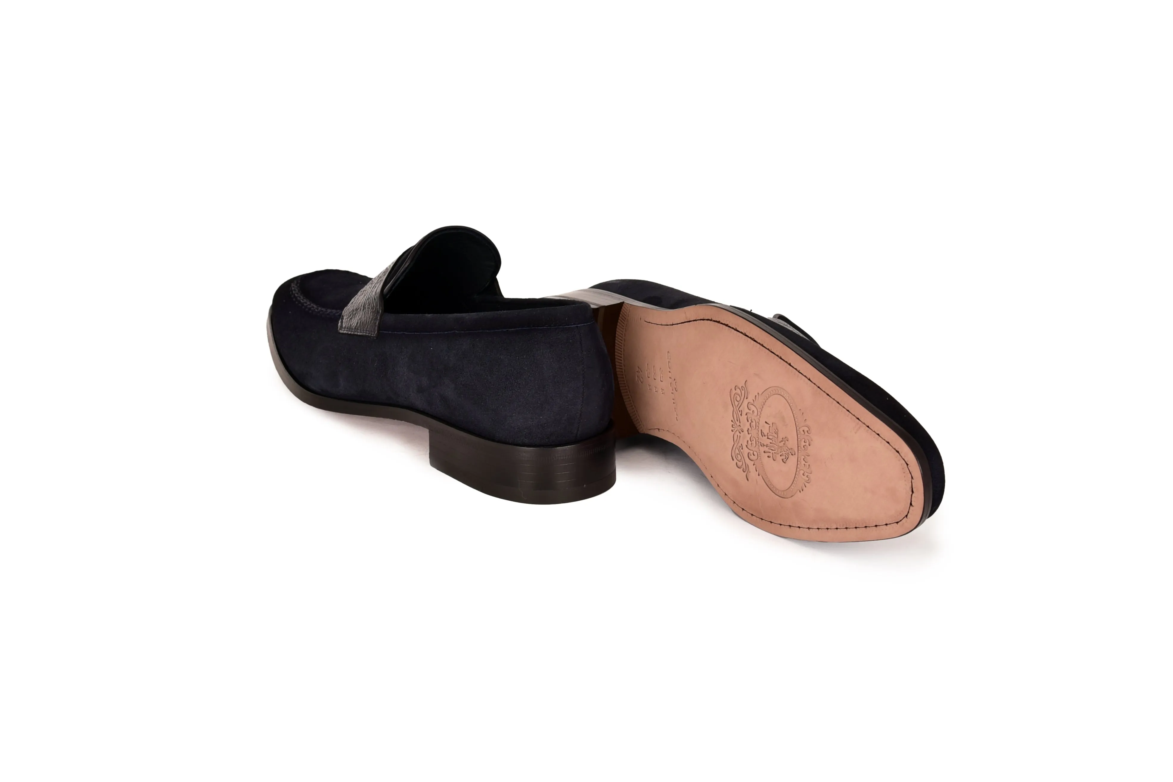 C000212- 7425S Loafer-Navy Suede