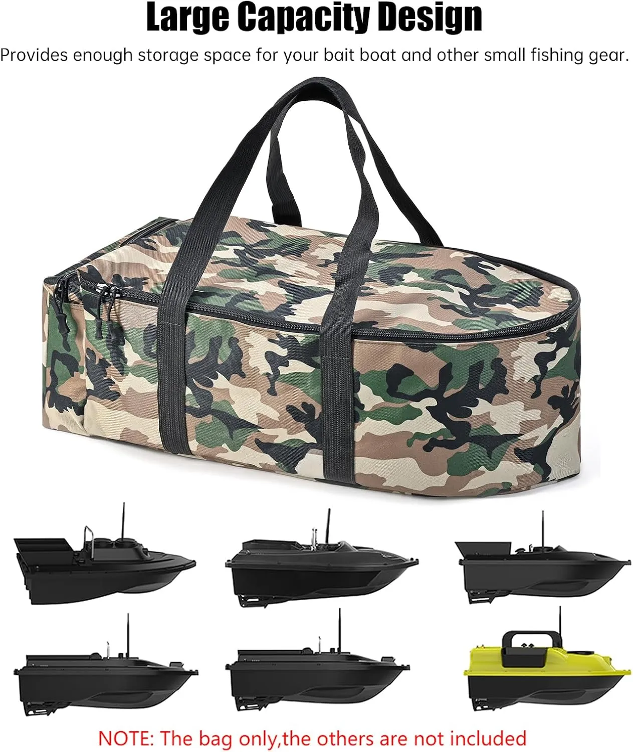 Carry Bag for Bait Boat Water Repellent Fishing Boat Storage Bag