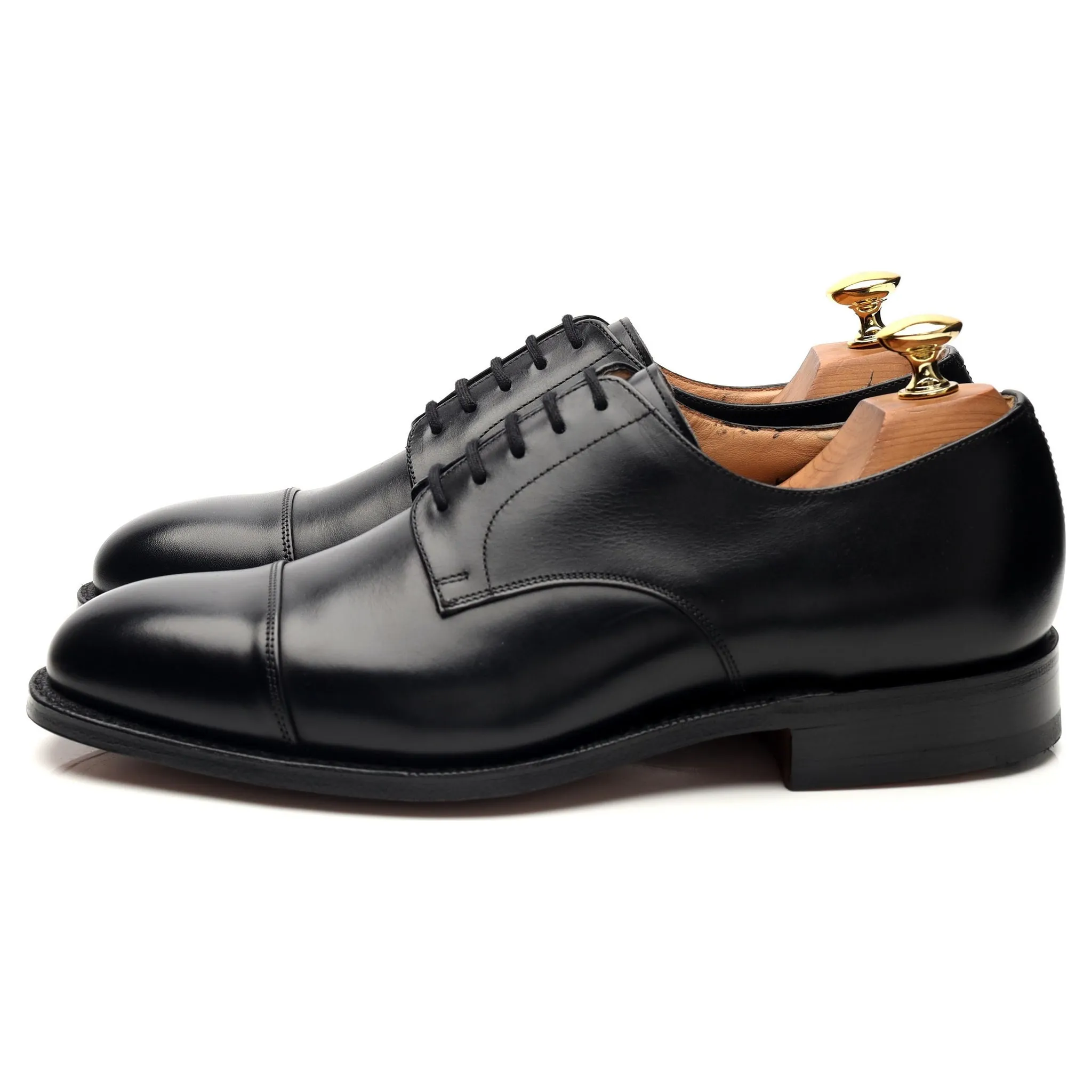 'Cartmel' Black Leather Derby UK 6 H