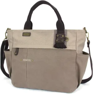 CHALA Multi Pocket Tote Shoulder Purse w/Detachable Crossbody Strap
